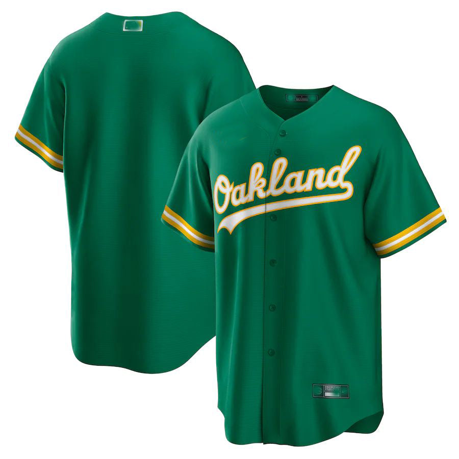 Custom Green OAK Baseball Shirt Top