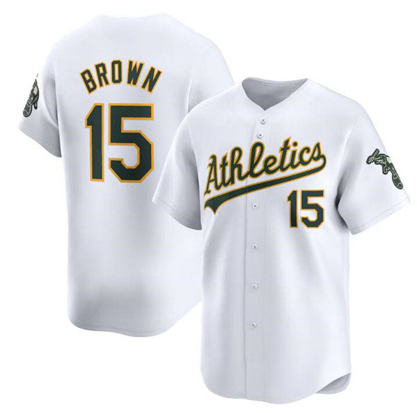 Custom #15 White OAK Baseball Shirt Top