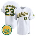 Custom #23 White 2024 OAK Baseball Shirt Top