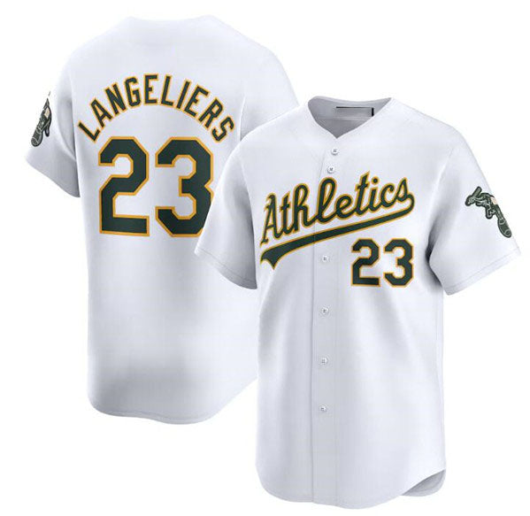 Custom #23 White OAK Baseball Shirt Top