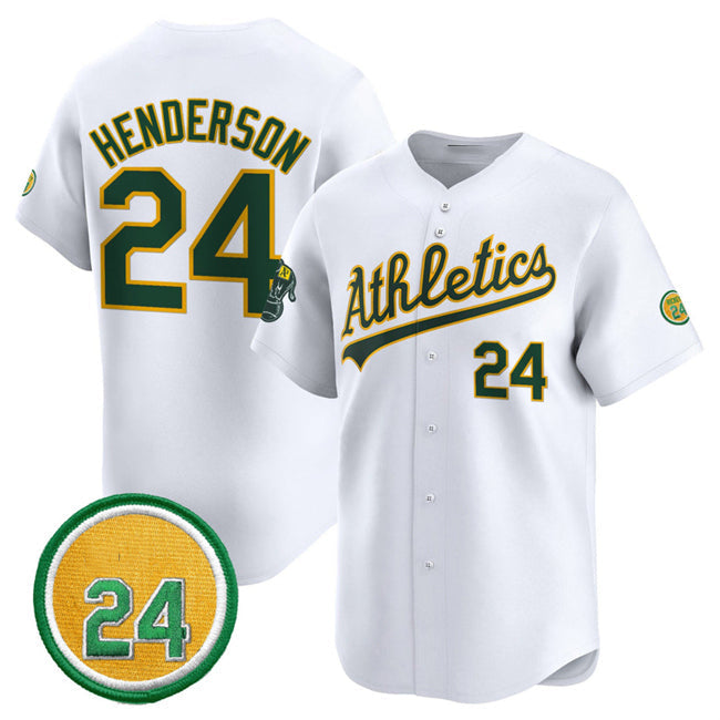 Custom #24 White 2024 OAK Baseball Shirt Top