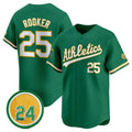 Custom #25 Green 2024 OAK Baseball Shirt Top