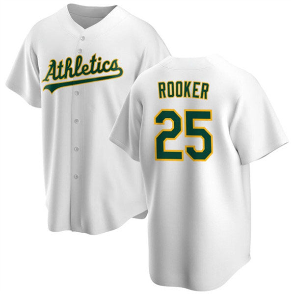 Custom #25 White OAK Baseball Shirt Top