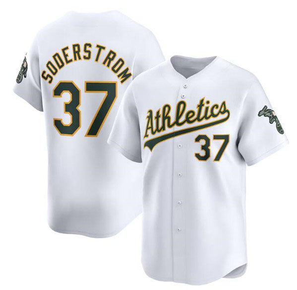 Custom #37 White OAK Baseball Shirt Top