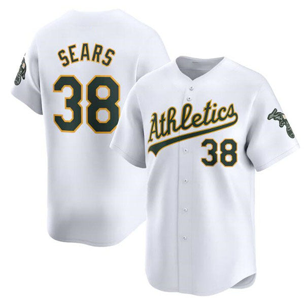 Custom #38 White OAK Baseball Shirt Top