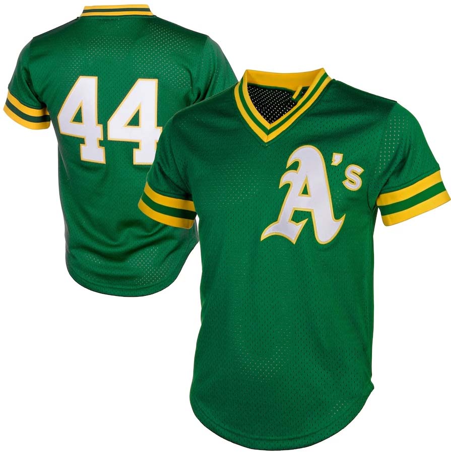 Custom #44 Green OAK Baseball Shirt Top