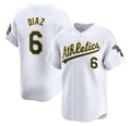 Custom #6 White OAK Baseball Shirt Top