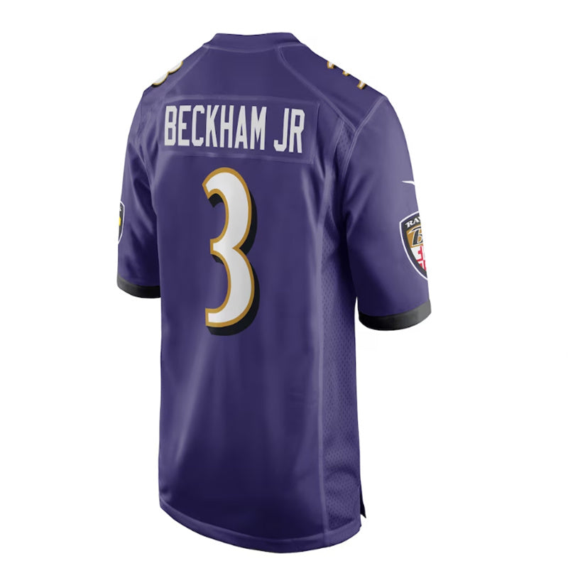 Custom #3 Purple BAL Football Shirt Top