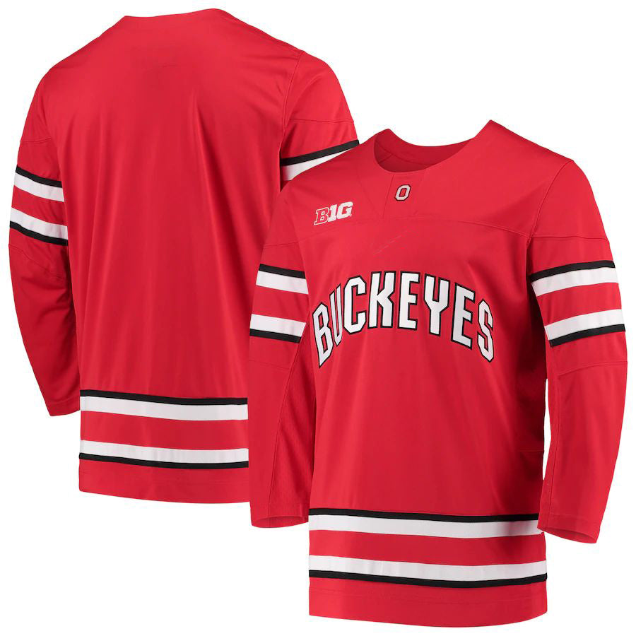 Custom Scarlet Hockey Shirt Top
