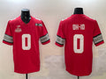 Custom #0 Red 2025 Football Shirt Top