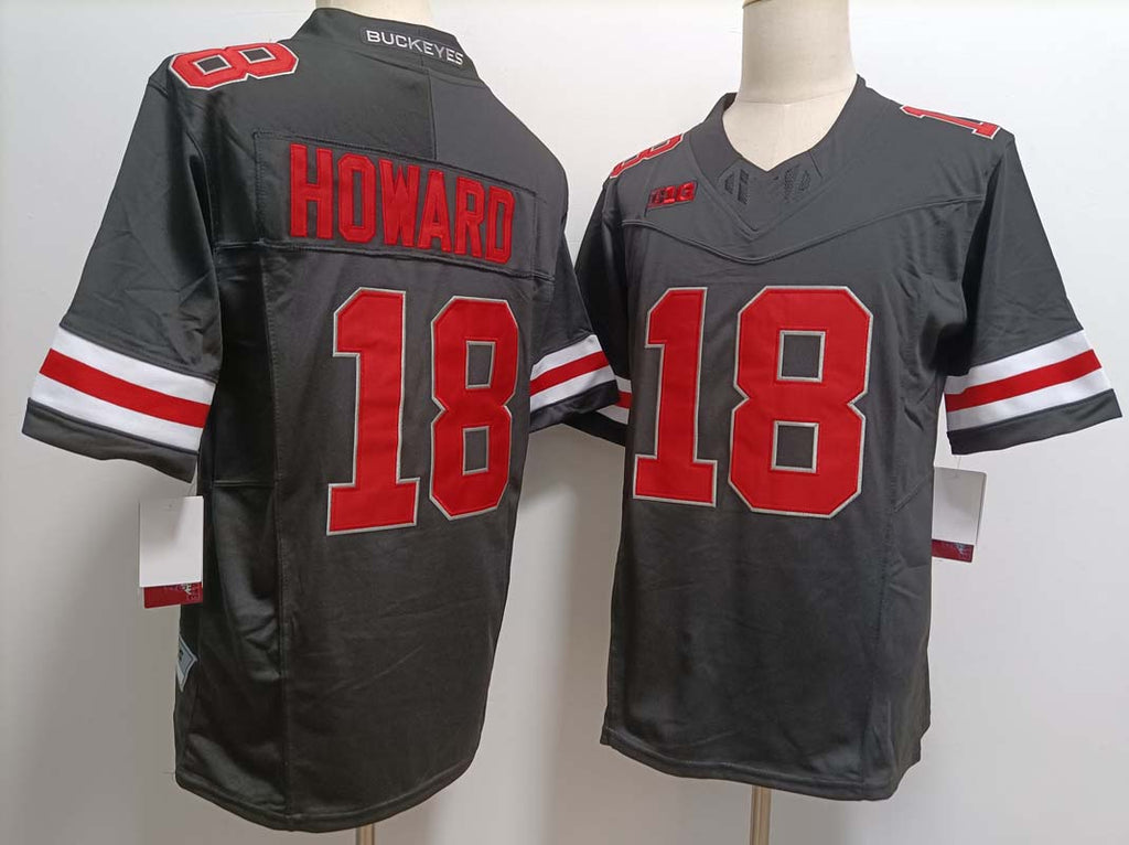 Custom #18 Black College Shirt Top