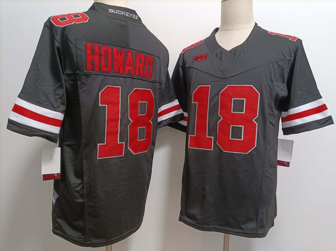 Custom #18 Black College Shirt Top