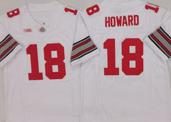 Custom #18 White 2025 Football Shirt Top