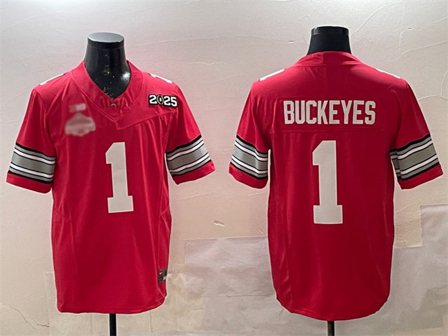 Custom #1 Red 2025 Football Shirt Top