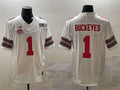 Custom #1 White 2025 Football Shirt Top