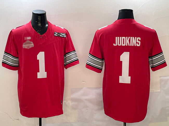 Custom #1 Red 2025 Football Shirt Top