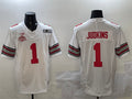Custom #1 White 2025 Football Shirt Top