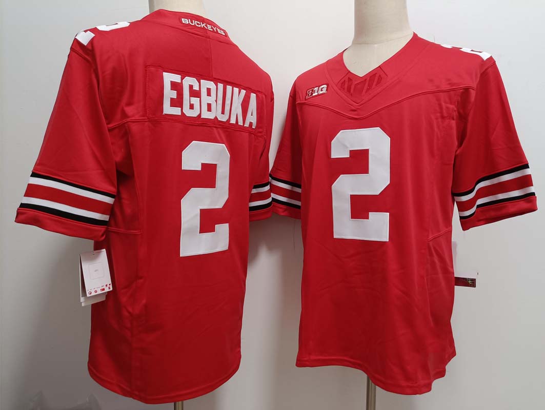 Custom #2 Red Football Shirt Top