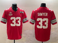 Custom #33 Red 2025 Football Shirt Top