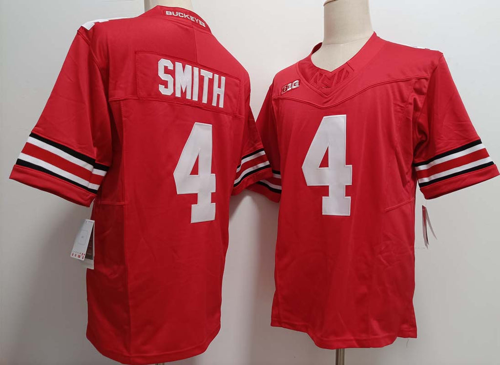 Custom #4 Red Football Shirt Top
