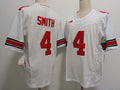 Custom #4 White College Shirt Top