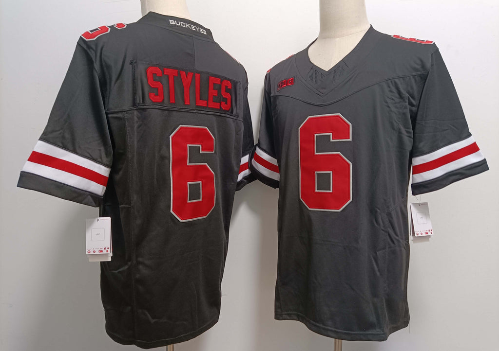 Custom #6 Black College Shirt Top