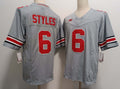 Custom #6 Grey College Shirt Top