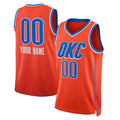 Custom #23 Orange 2022 OKC Basketball Shirt Top