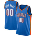 Custom Blue OKC Basketball Shirt Top