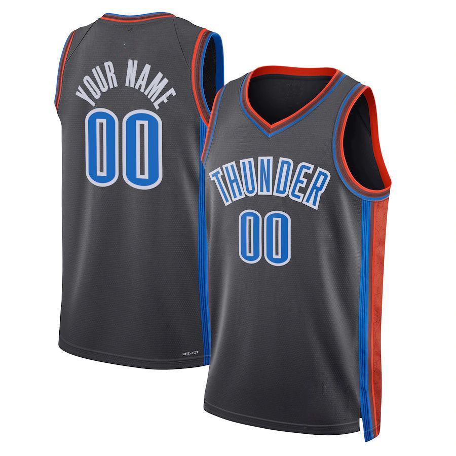 Custom #23 Black 2022 OKC Basketball Shirt Top