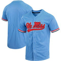 Custom Powder Blue Baseball Shirt Top