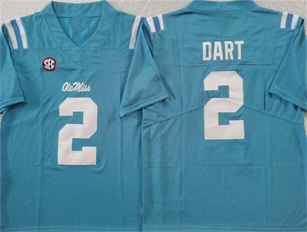 Custom #2 Blue Football Shirt Top