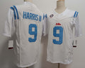 Custom #9 White Football Shirt Top