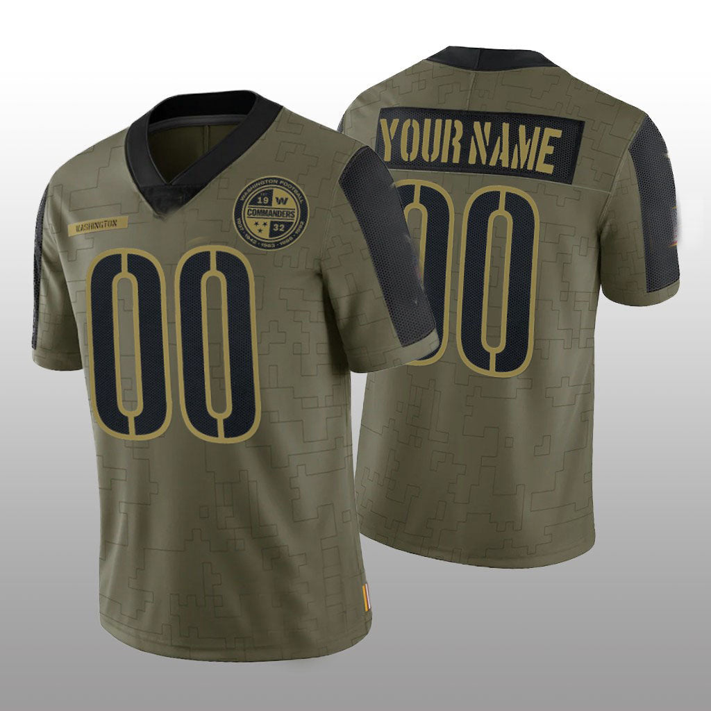 Custom Olive WAS Football Shirt Top