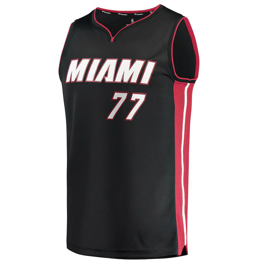 Custom #77 Black 2021 MIA Basketball Shirt Top