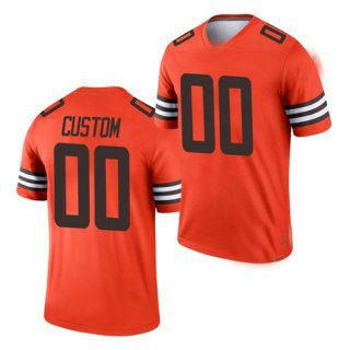 Custom Orange CLE Football Shirt Top