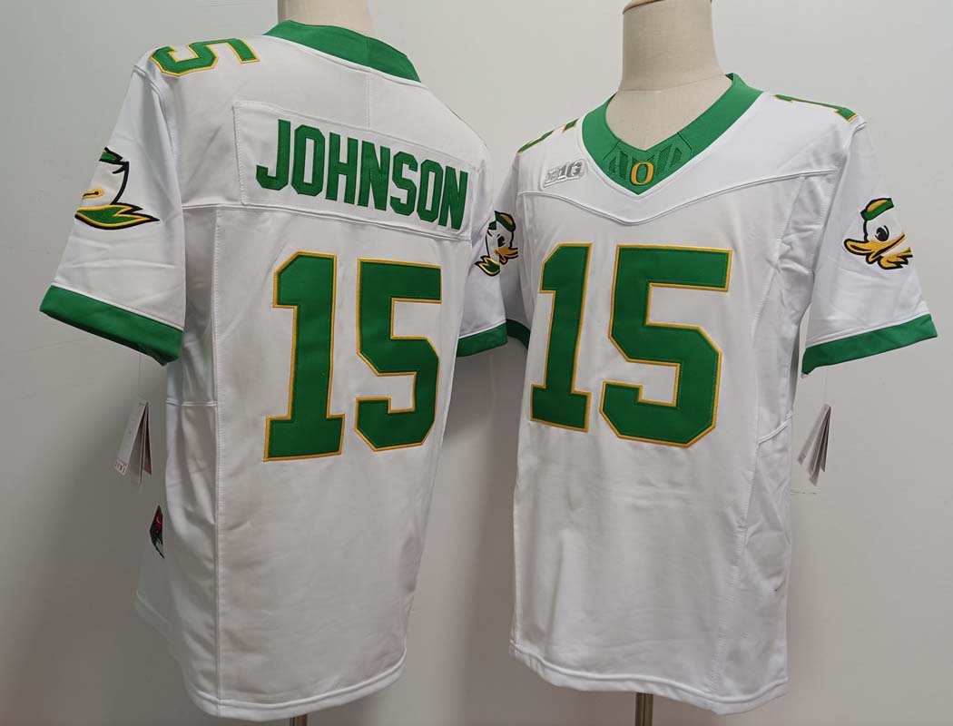 Custom #15 White 2024 Football Shirt Top