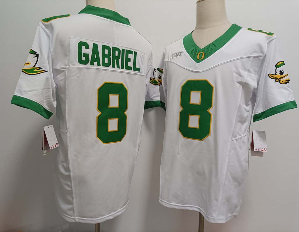 Custom #8 White 2024 Football Shirt Top