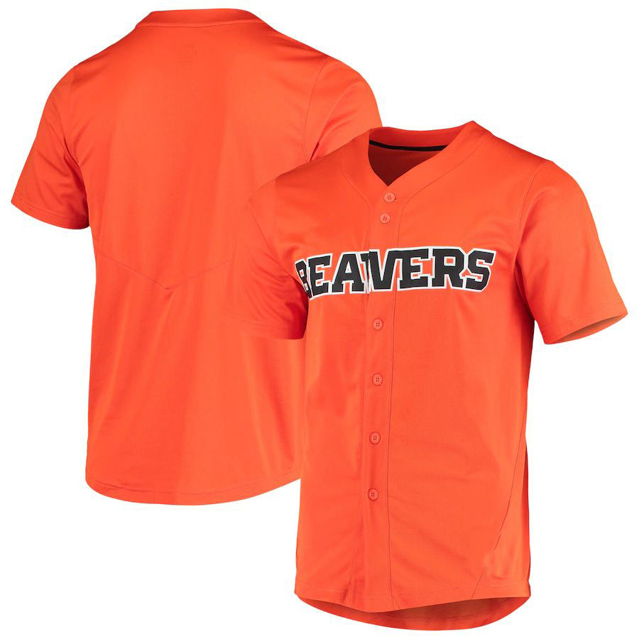 Custom Orange Baseball Shirt Top