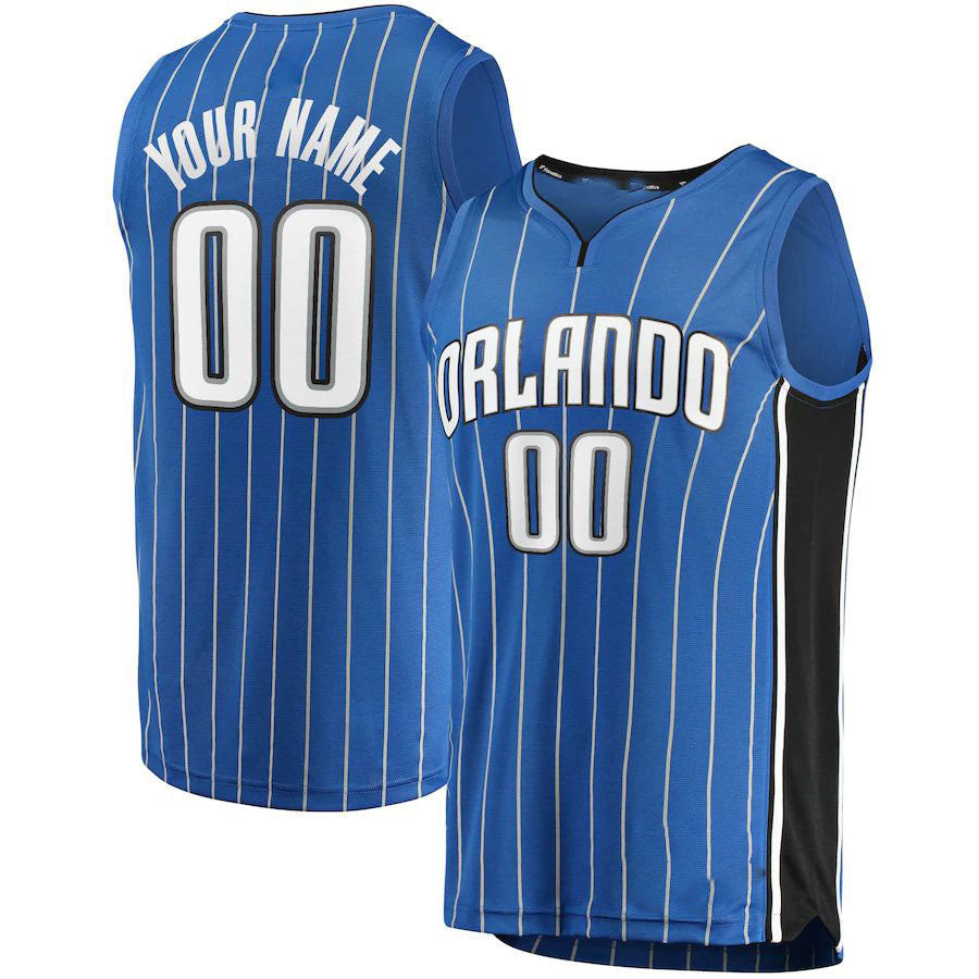 Custom Blue ORL Basketball Shirt Top