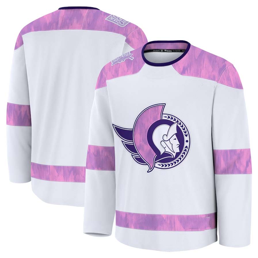 Custom White 2024 OTT Hockey Shirt Top