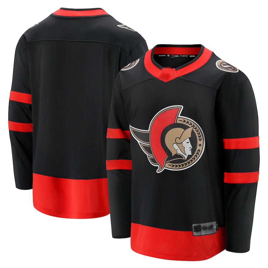 Custom #21 Black 2020 OTT Hockey Shirt Top