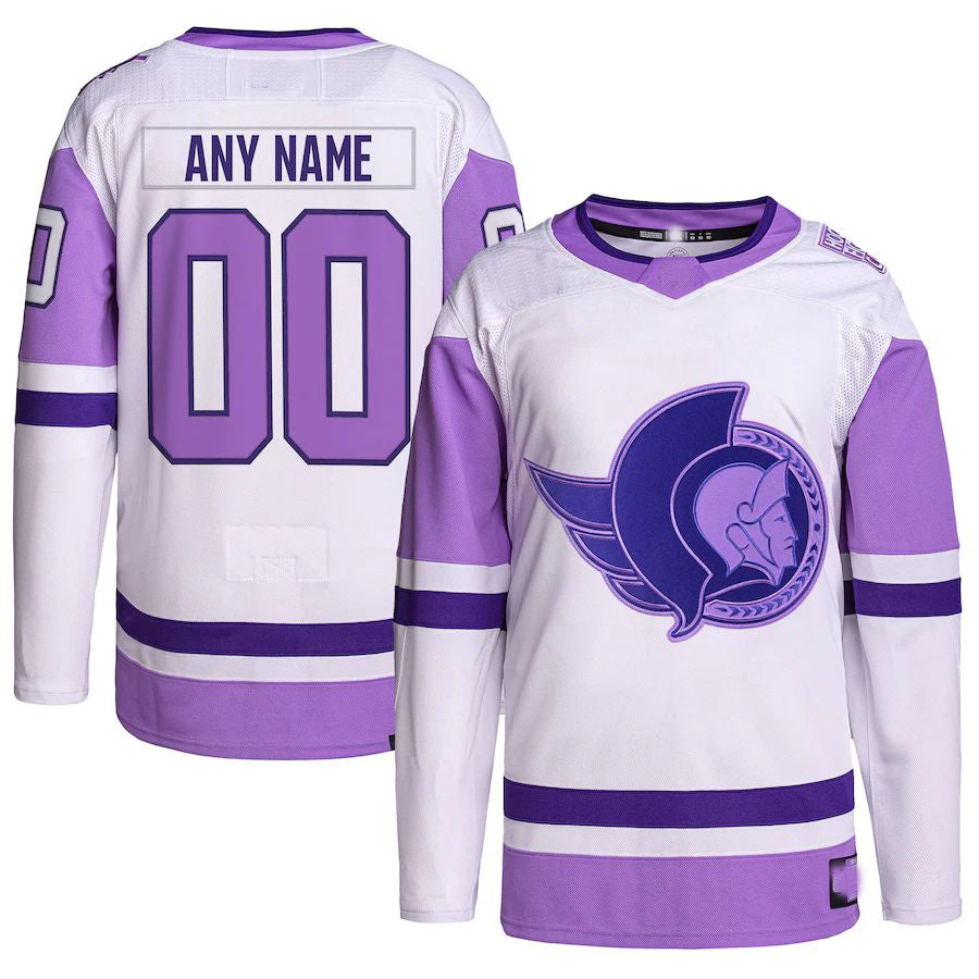 Custom White OTT Hockey Shirt Top