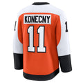 Custom #11 Burnt Orange PHI Hockey Shirt Top