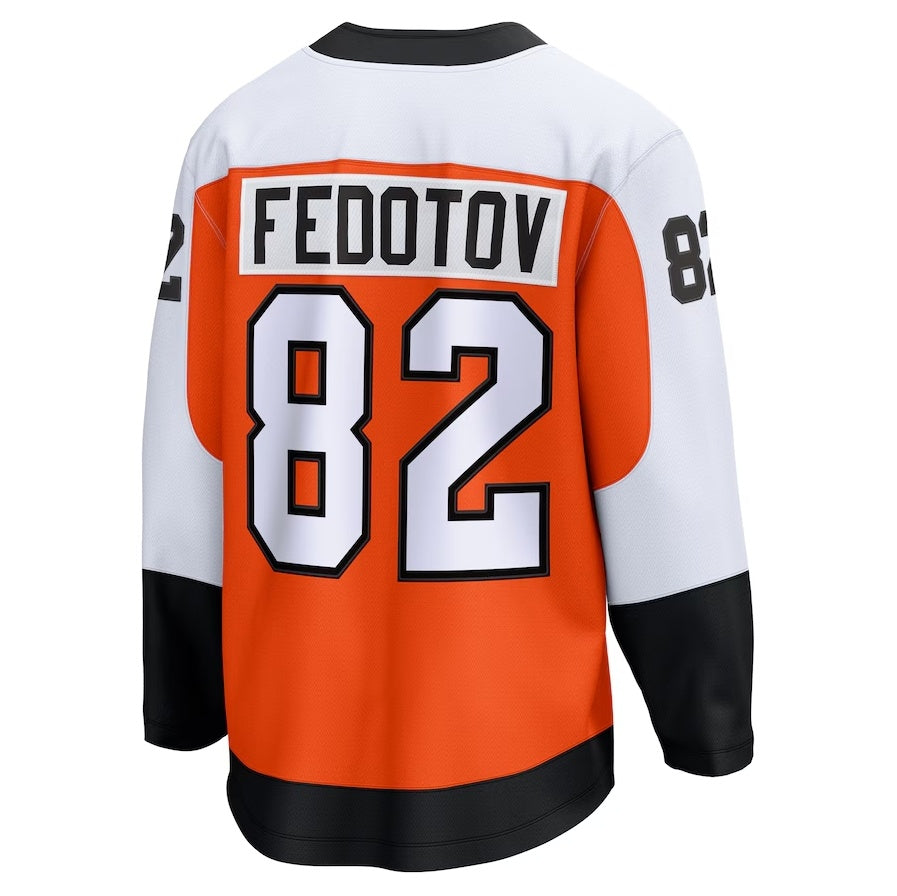 Custom #82 Orange PHI Hockey Shirt Top