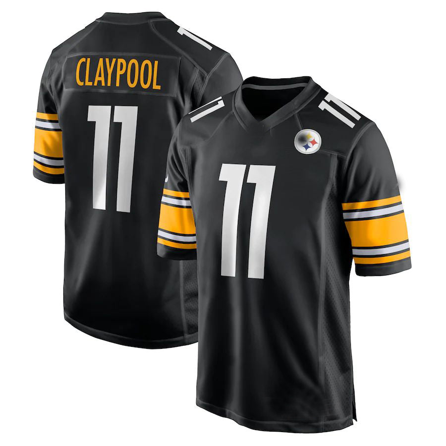 Custom #11 Black PIT Football Shirt Top