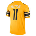 Custom #11 Gold PIT Football Shirt Top