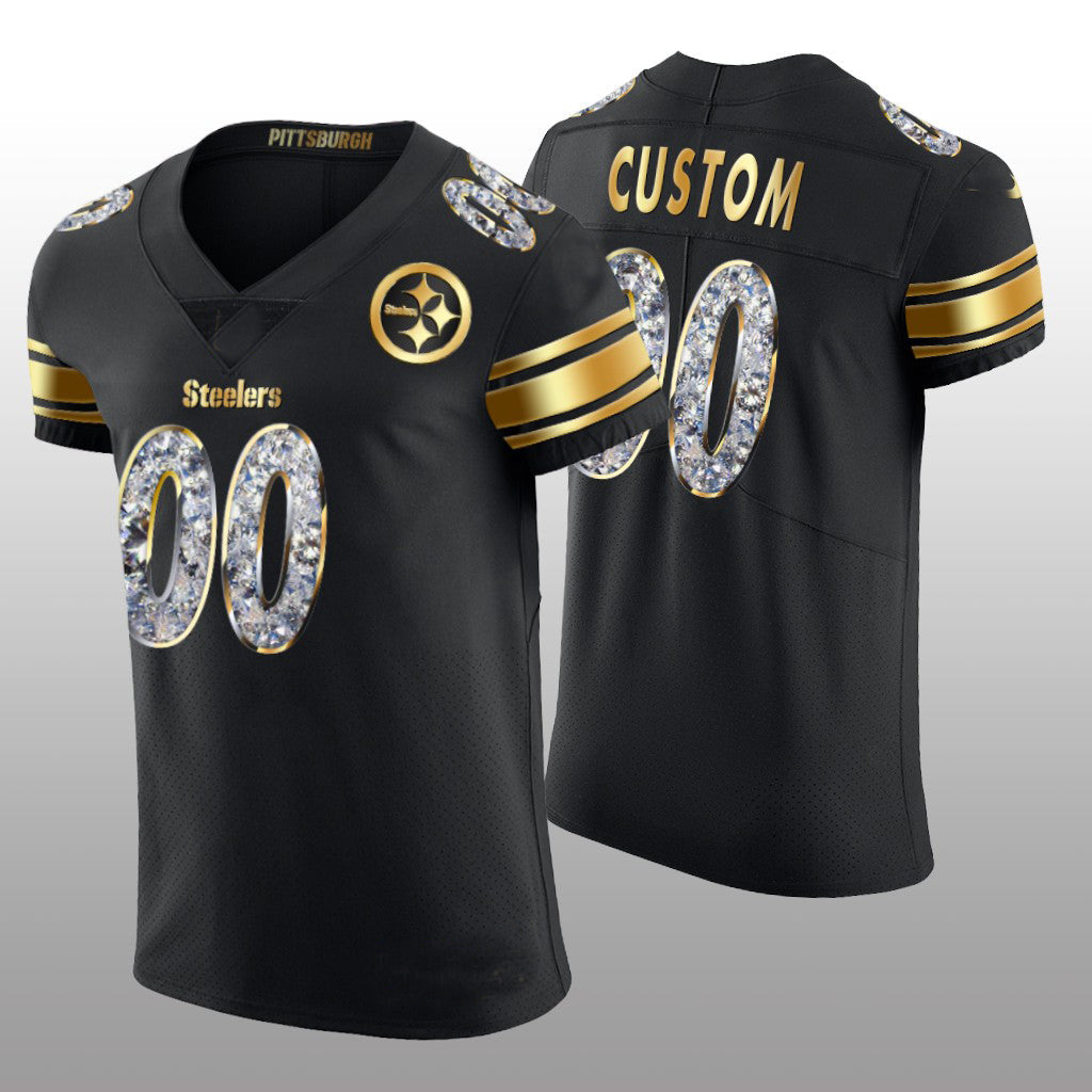 Custom Black PIT Football Shirt Top