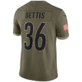 Custom #36 Olive 2022 PIT Football Shirt Top