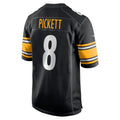 Custom #8 Black 2022 PIT Football Shirt Top